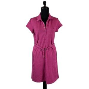 CALLAWAY GOLF PINK BELTED POLO STYLE ATHLETIC DRESS SPORTS SIZE M